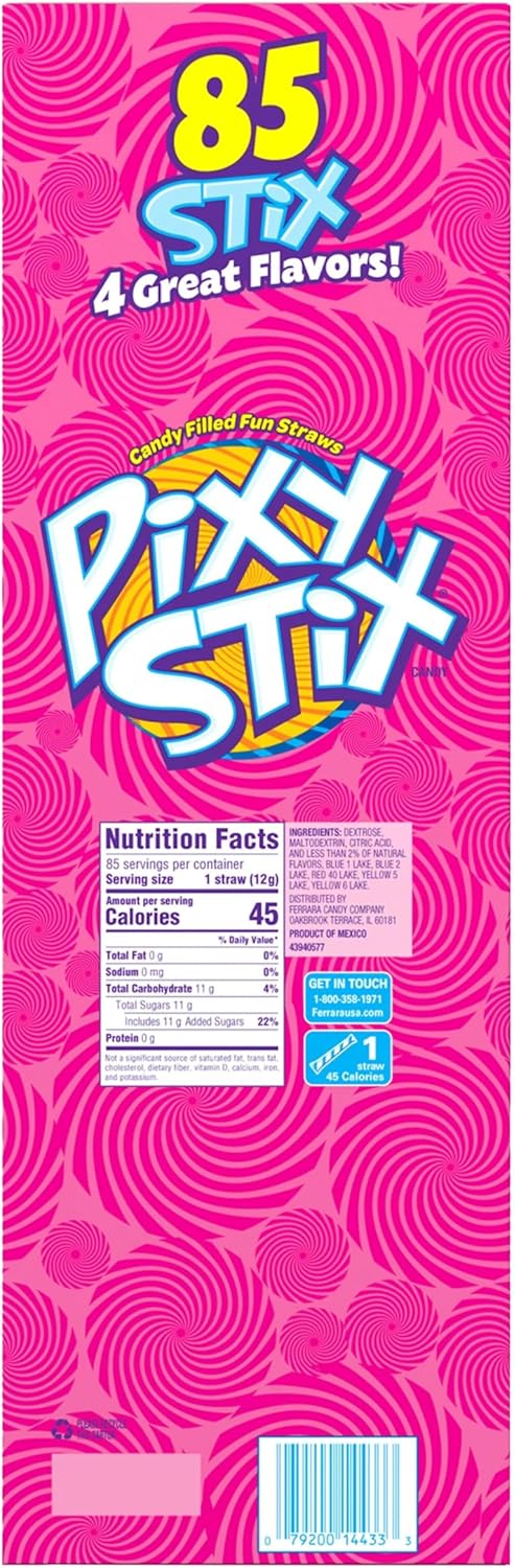 Pixy Stix Jumbo Stick 4 flavors