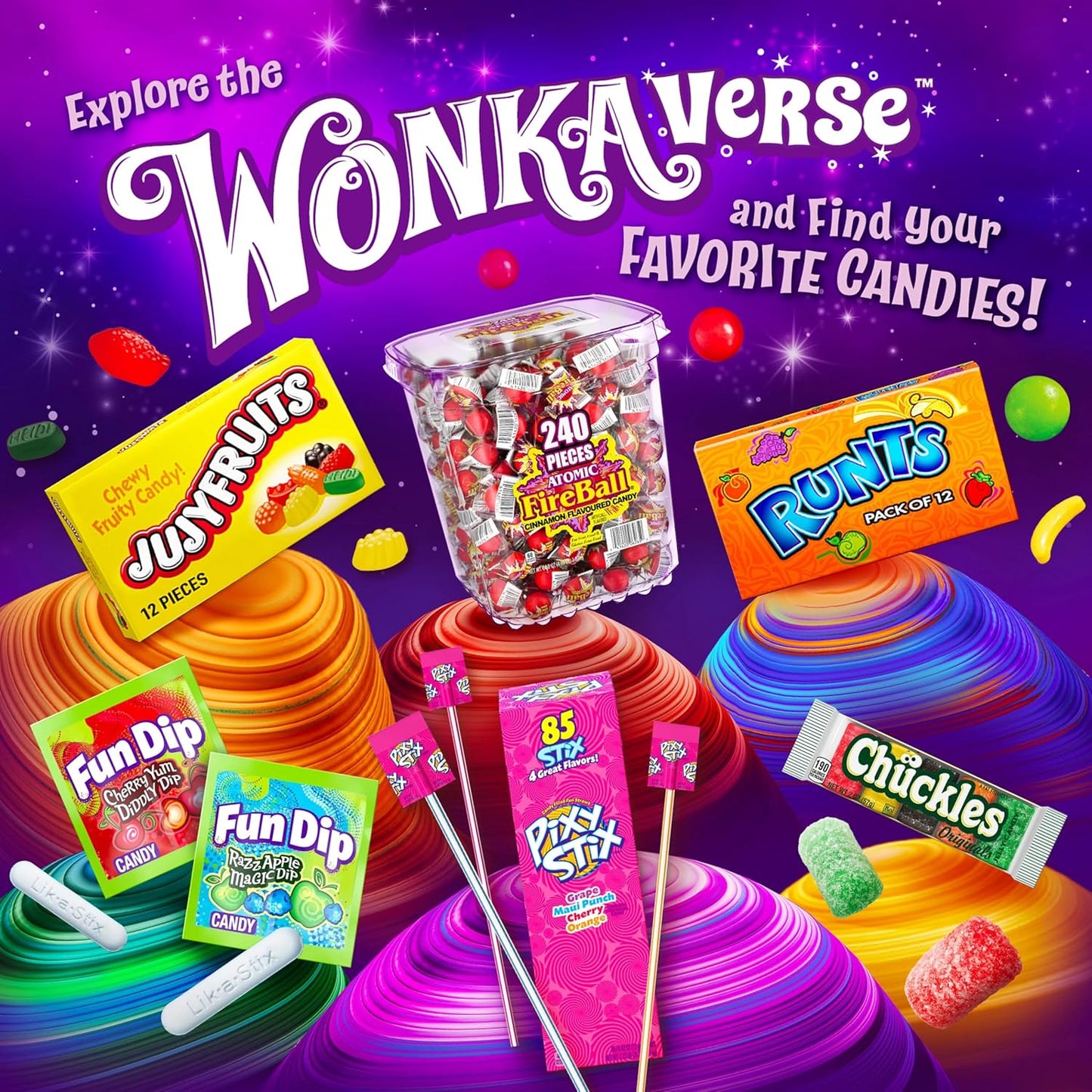 Pixy Stix Jumbo Stick 4 flavors