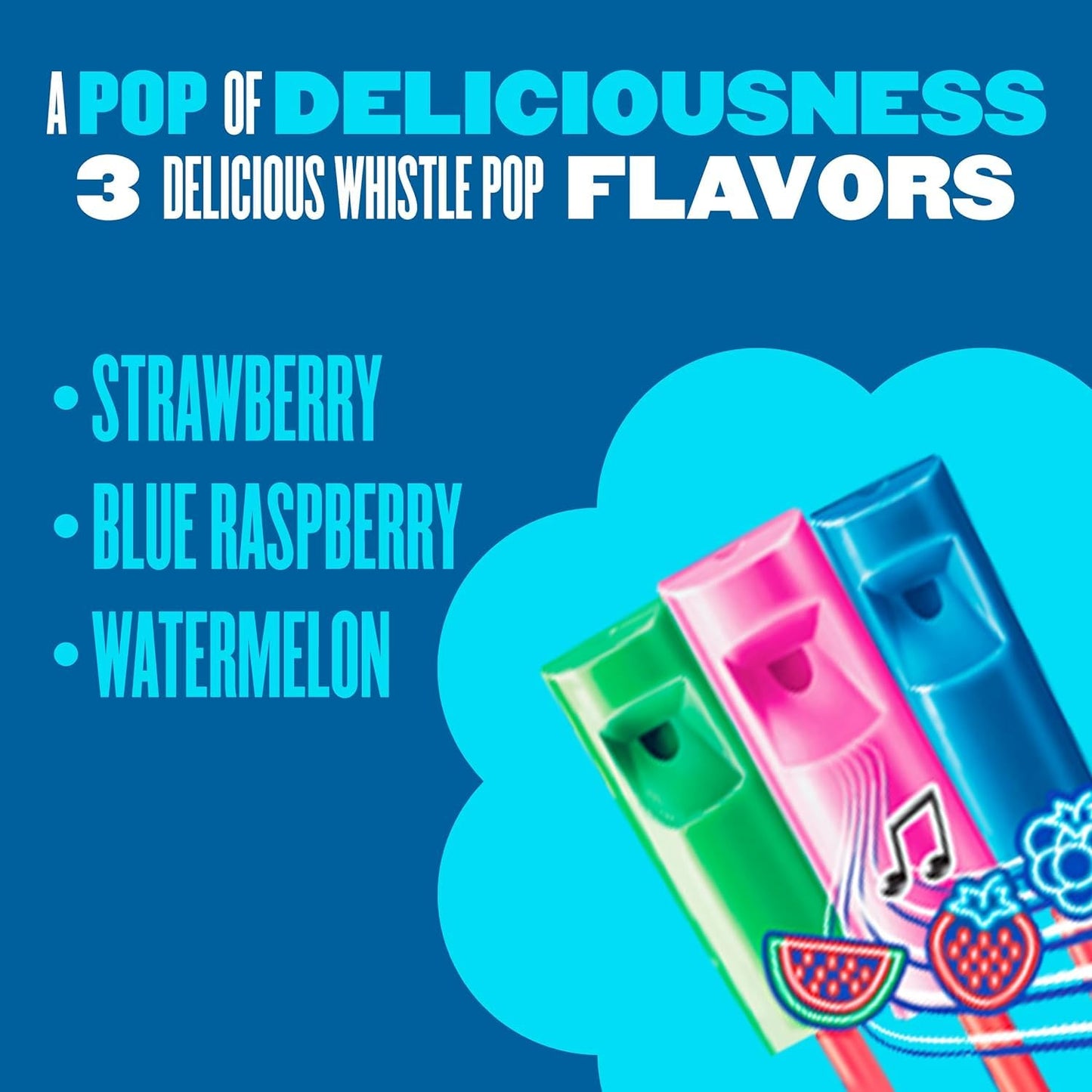 Chupa Chups Melody Pop,  3 flavors