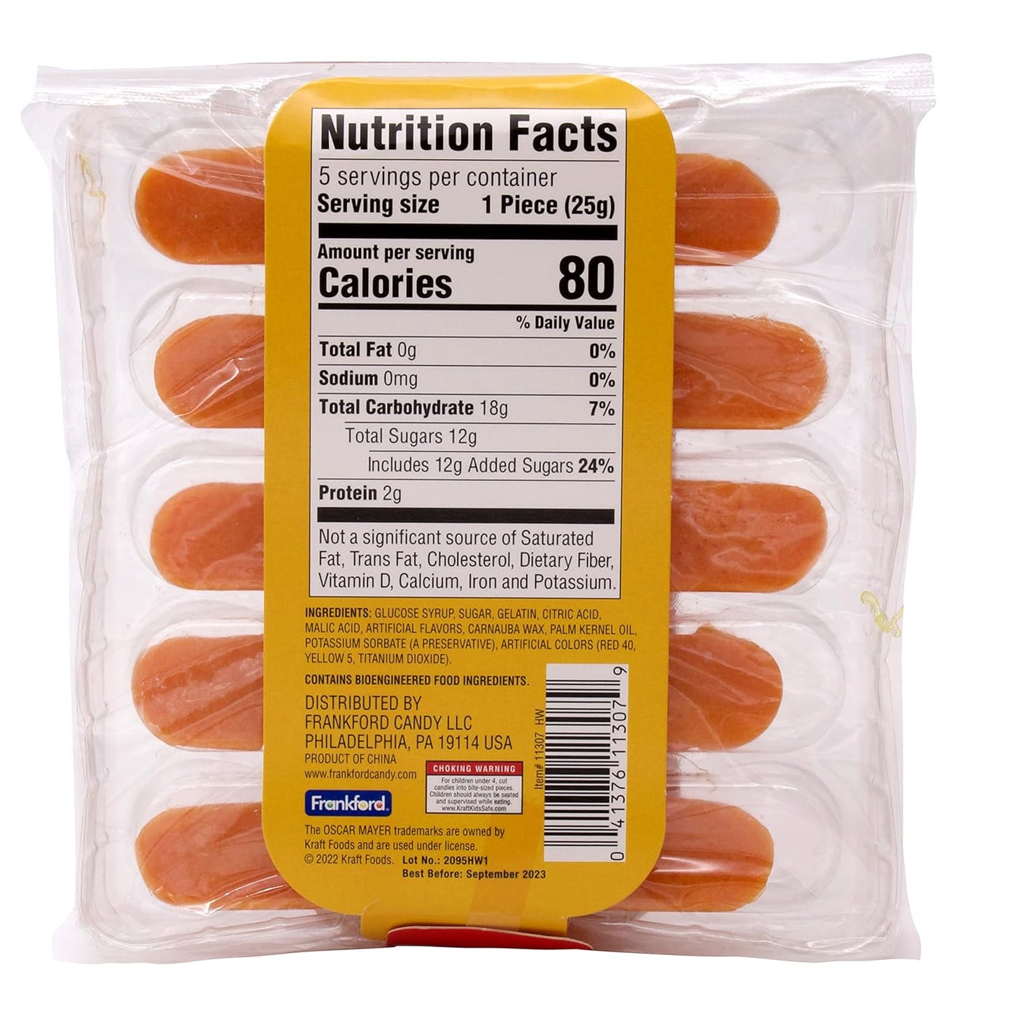 Oscar Mayer Gummy hot dog